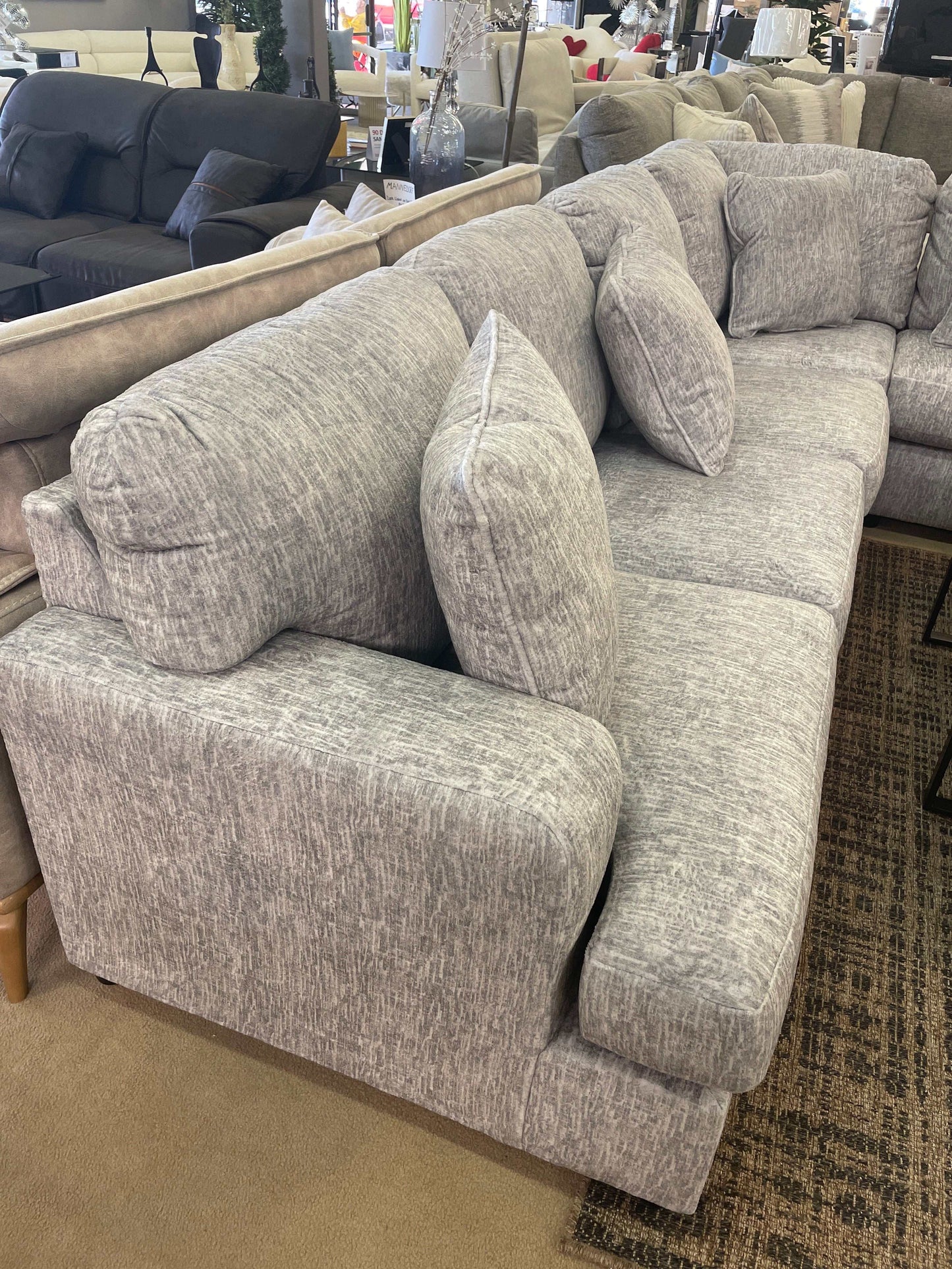 Playwrite Gray 4pc Sectional Sofa