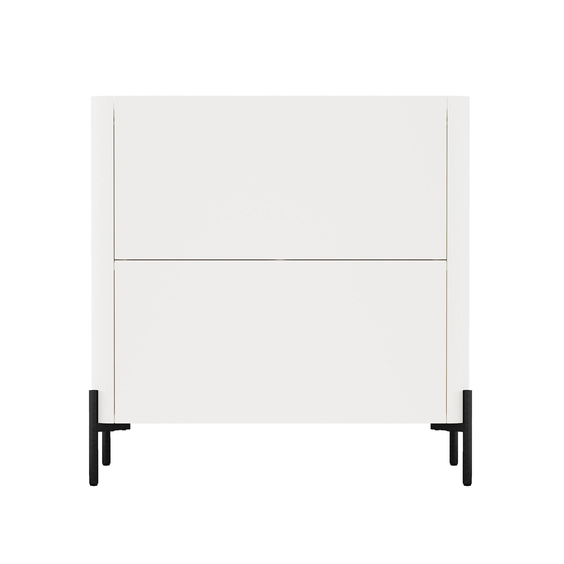 2-Piece Abbey Accent Cabinet and Bookcase in Maple and Off White - Ornate Home