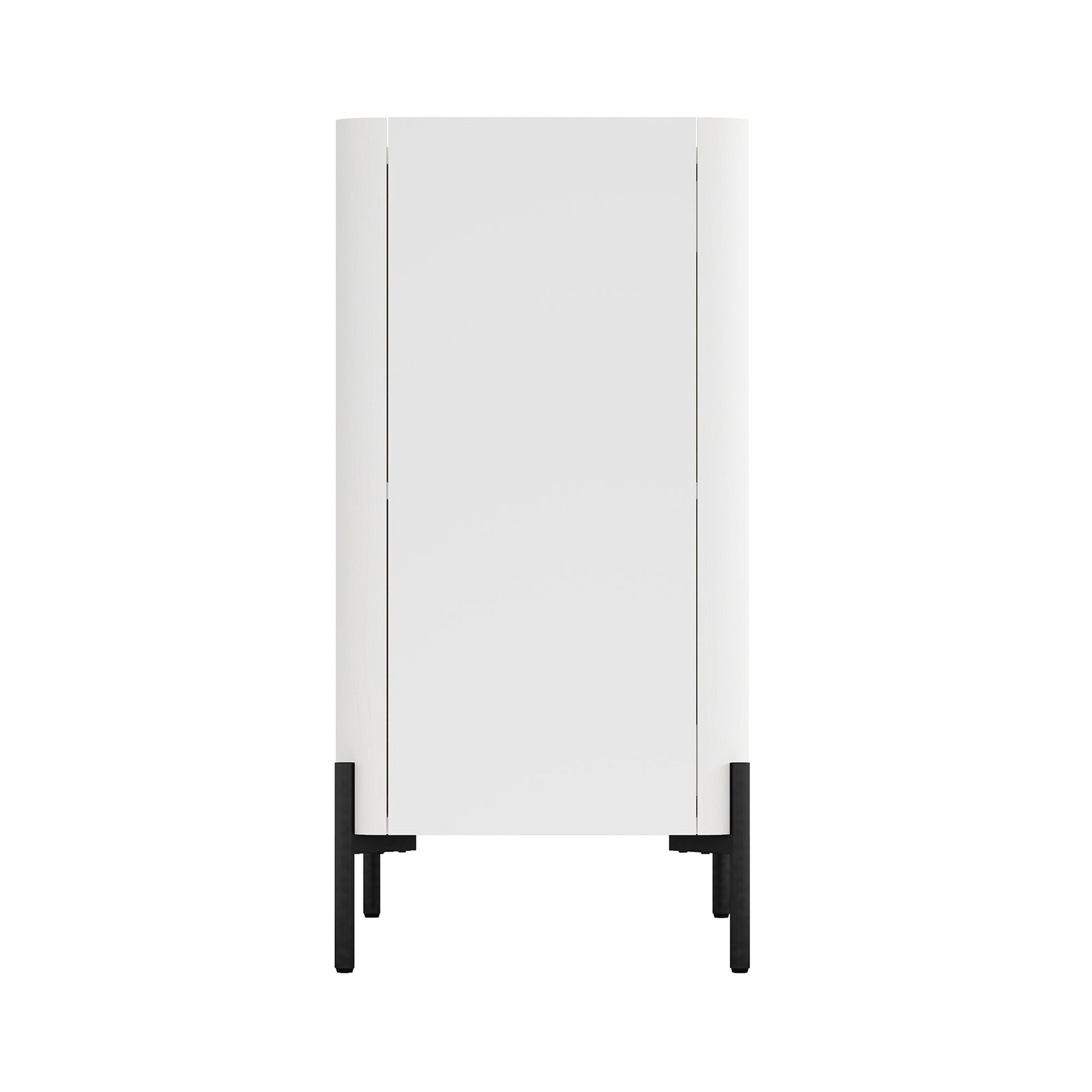 2-Piece Abbey Accent Cabinet and Bookcase in White - Ornate Home