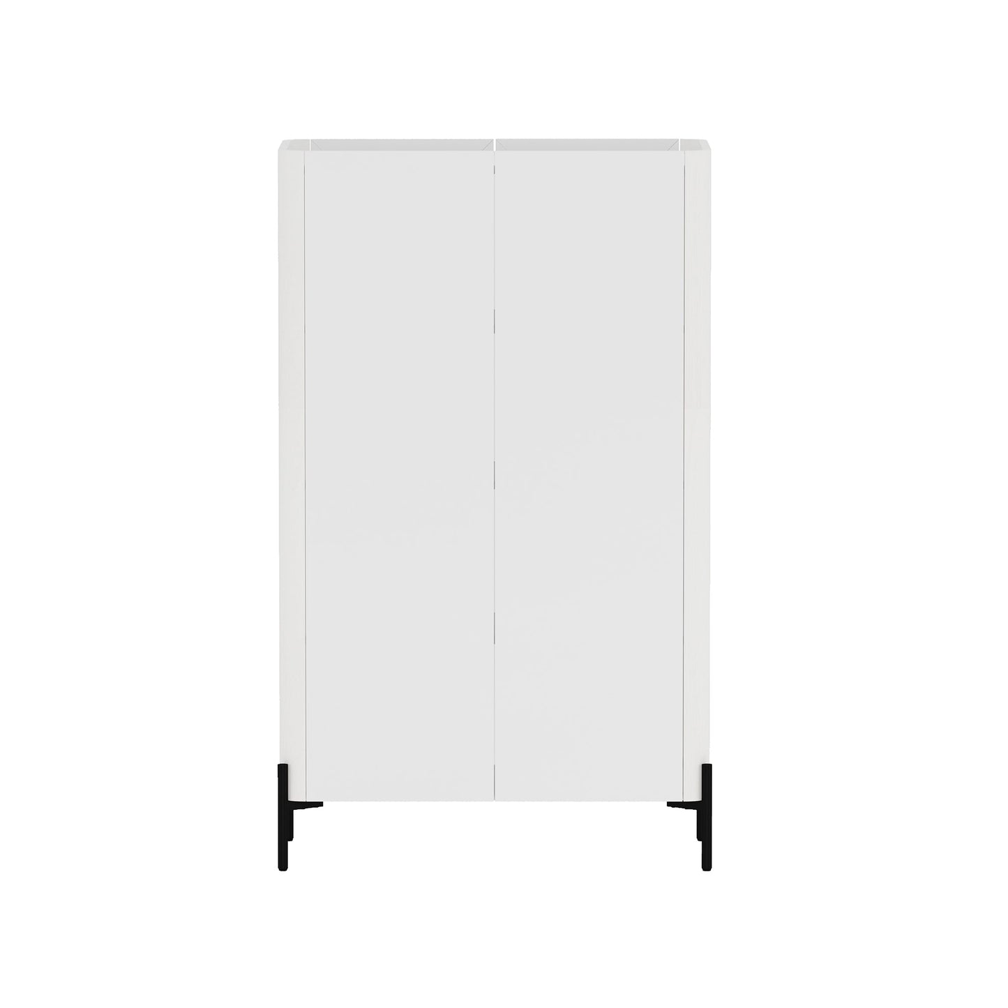 2-Piece Abbey Accent Cabinet and Bookcase in White - Ornate Home