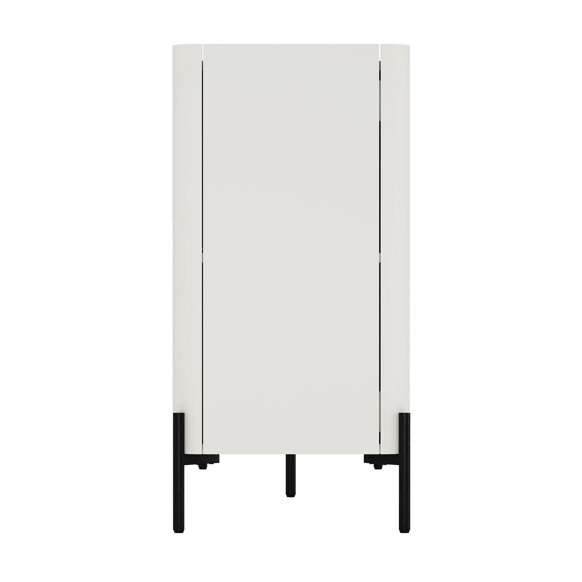 2-Piece Abbey Accent Cabinet and Sideboard in Maple and Off White - Ornate Home