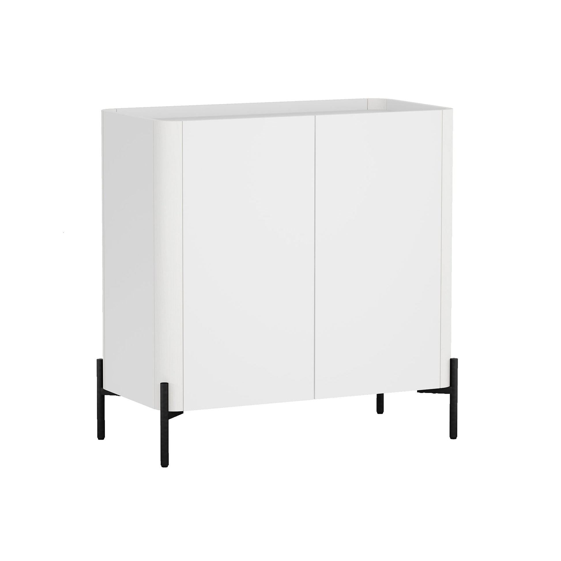 2-Piece Abbey Accent Cabinet and Sideboard in White - Ornate Home