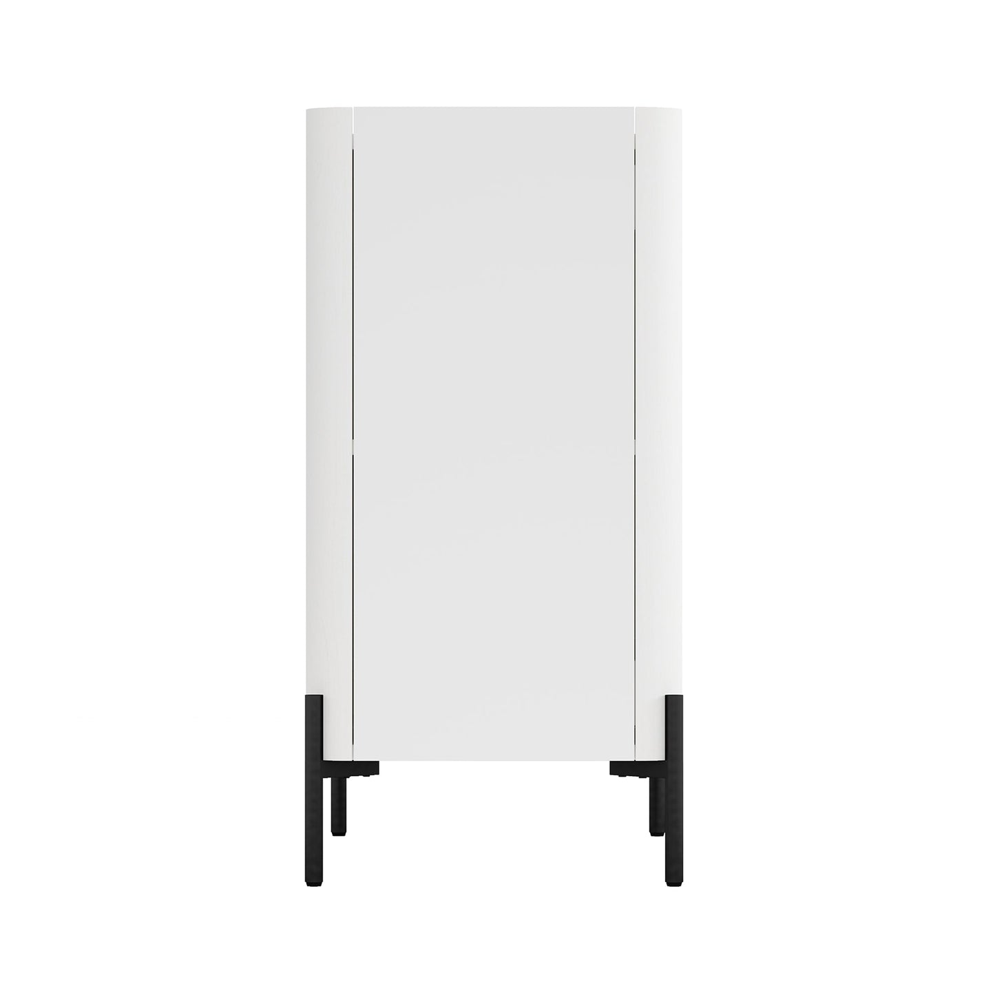 2-Piece Abbey Accent Cabinet and Sideboard in White - Ornate Home