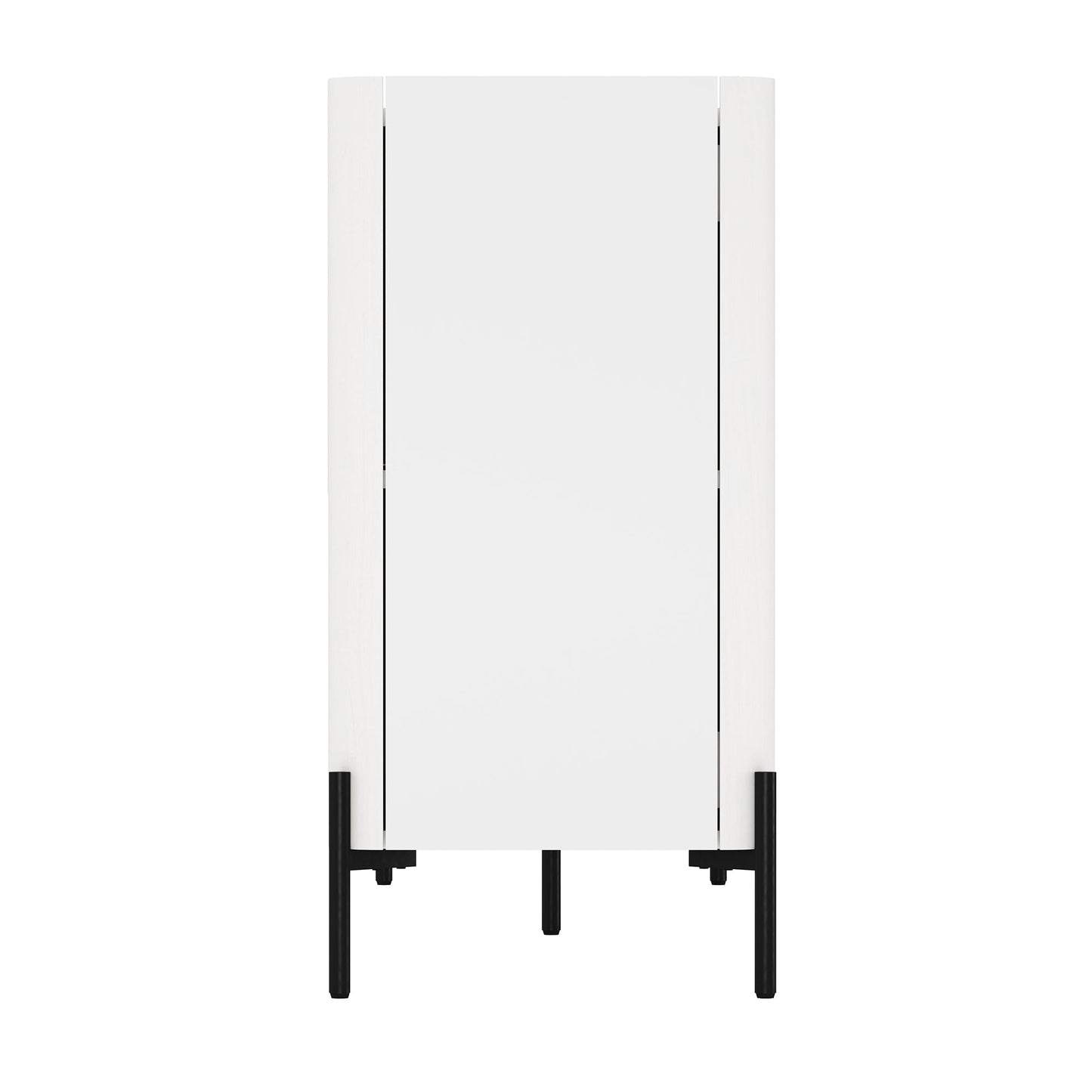 2-Piece Abbey Accent Cabinet and Sideboard in White - Ornate Home