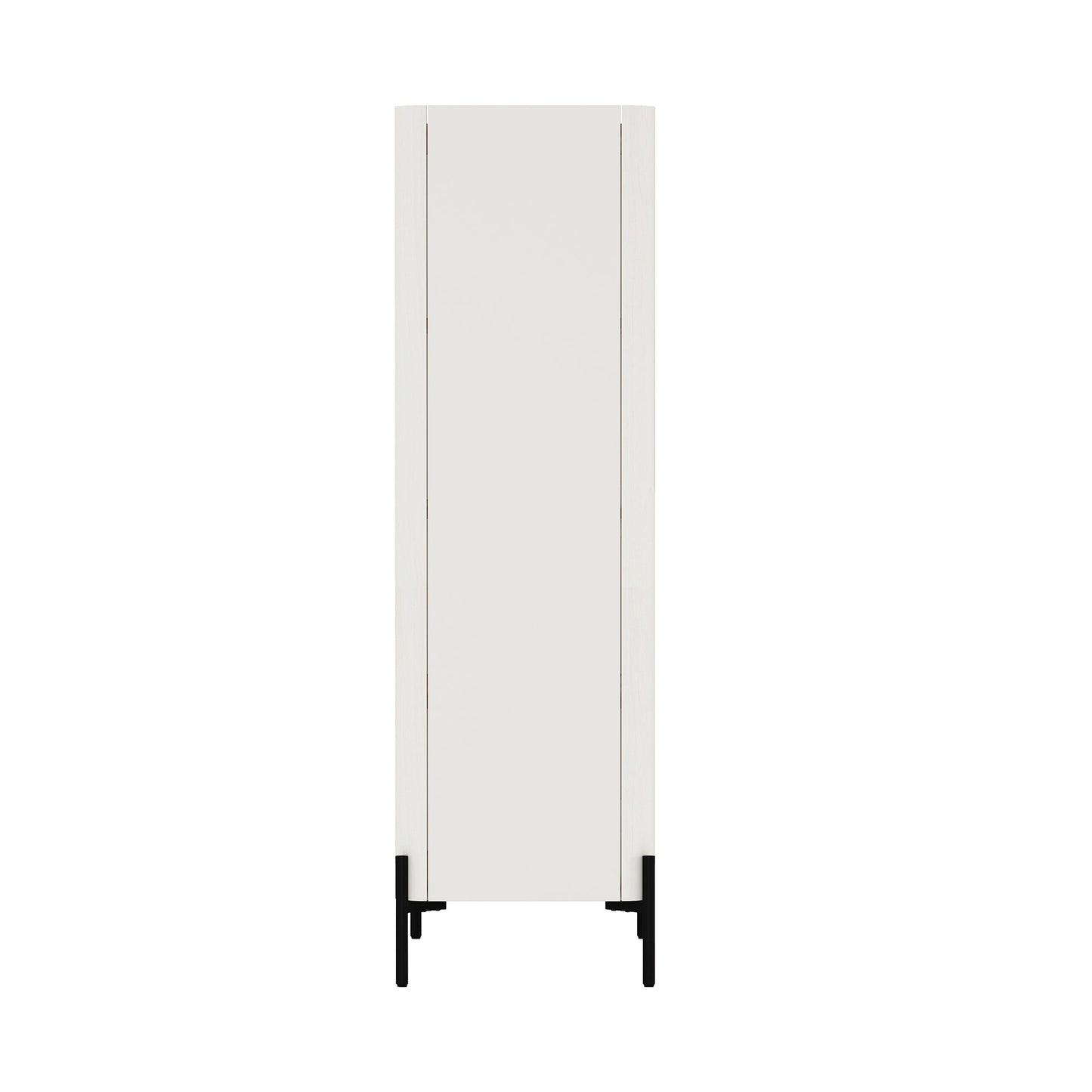 2-Piece Abbey Bookcase and Sideboard in Maple and Off White - Ornate Home
