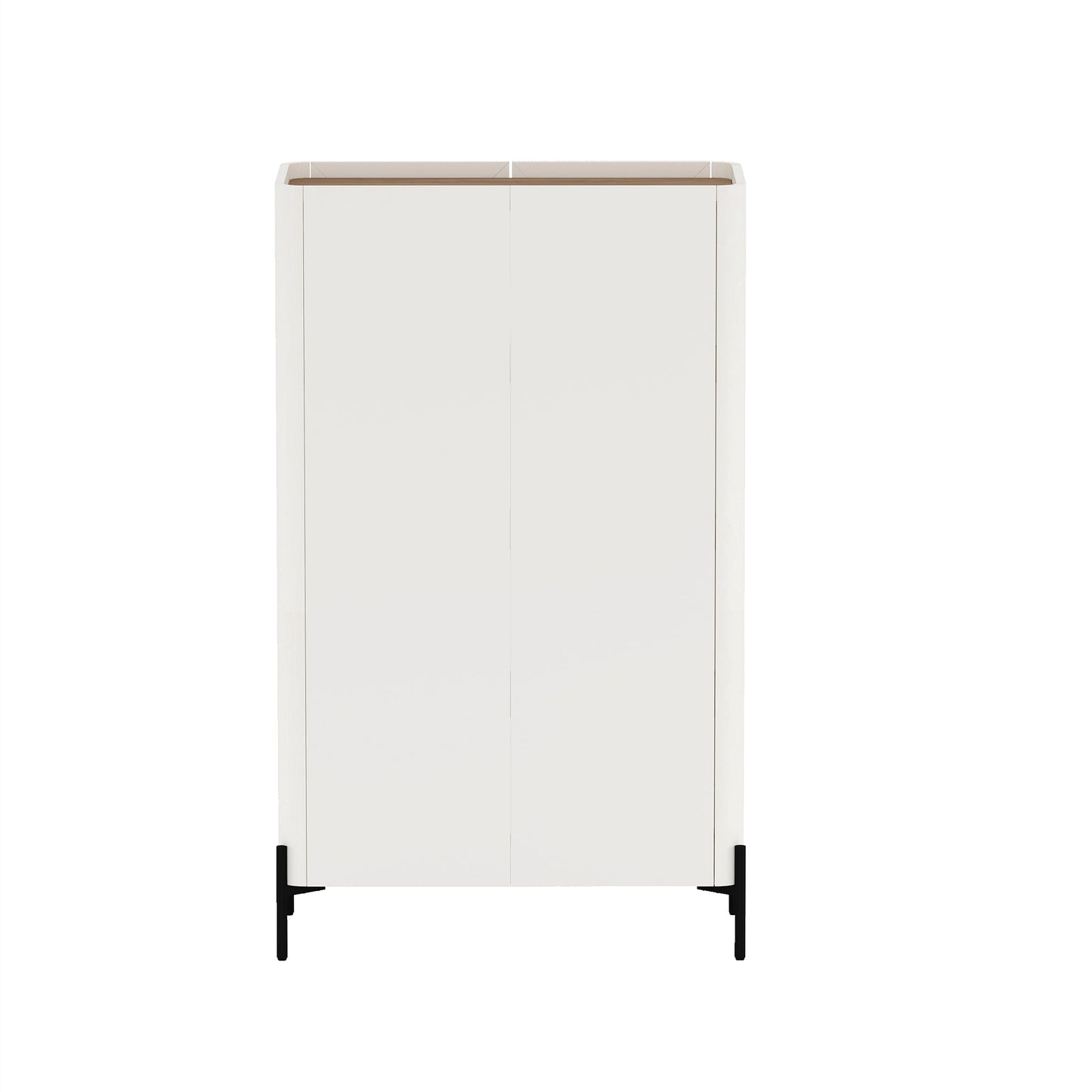 2-Piece Abbey Bookcase and Sideboard in Maple and Off White - Ornate Home