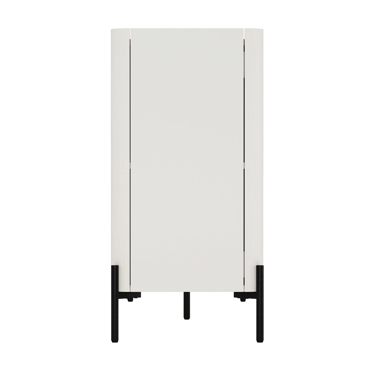 2-Piece Abbey Bookcase and Sideboard in Maple and Off White - Ornate Home
