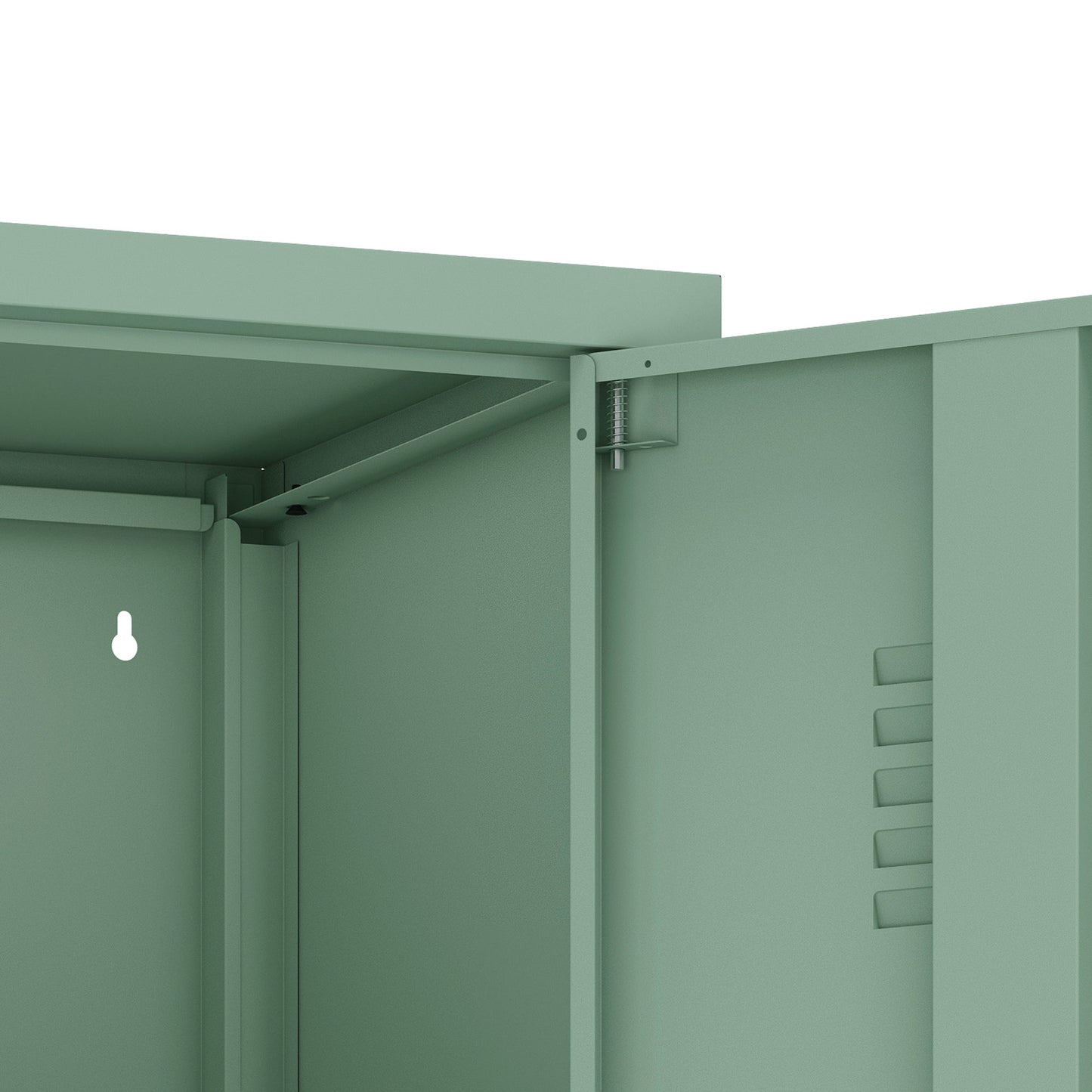 2-Piece Naomi Accent Cabinet and Storage Cabinet in Green - Ornate Home