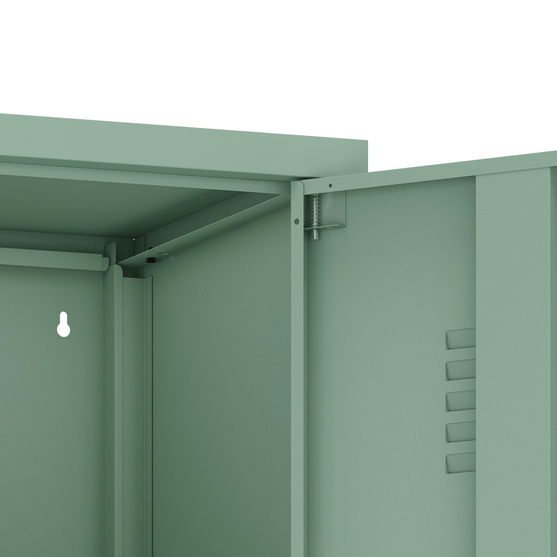 2-Piece Naomi Accent Cabinet and Storage Cabinet in Green - Ornate Home