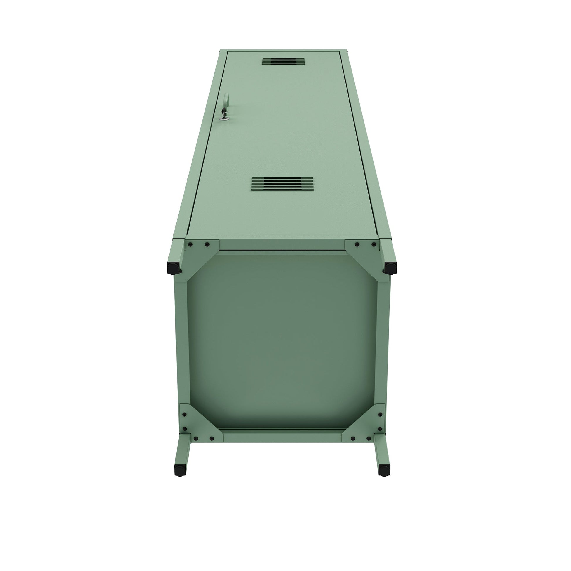 2-Piece Naomi Accent Cabinet and Storage Cabinet in Green - Ornate Home
