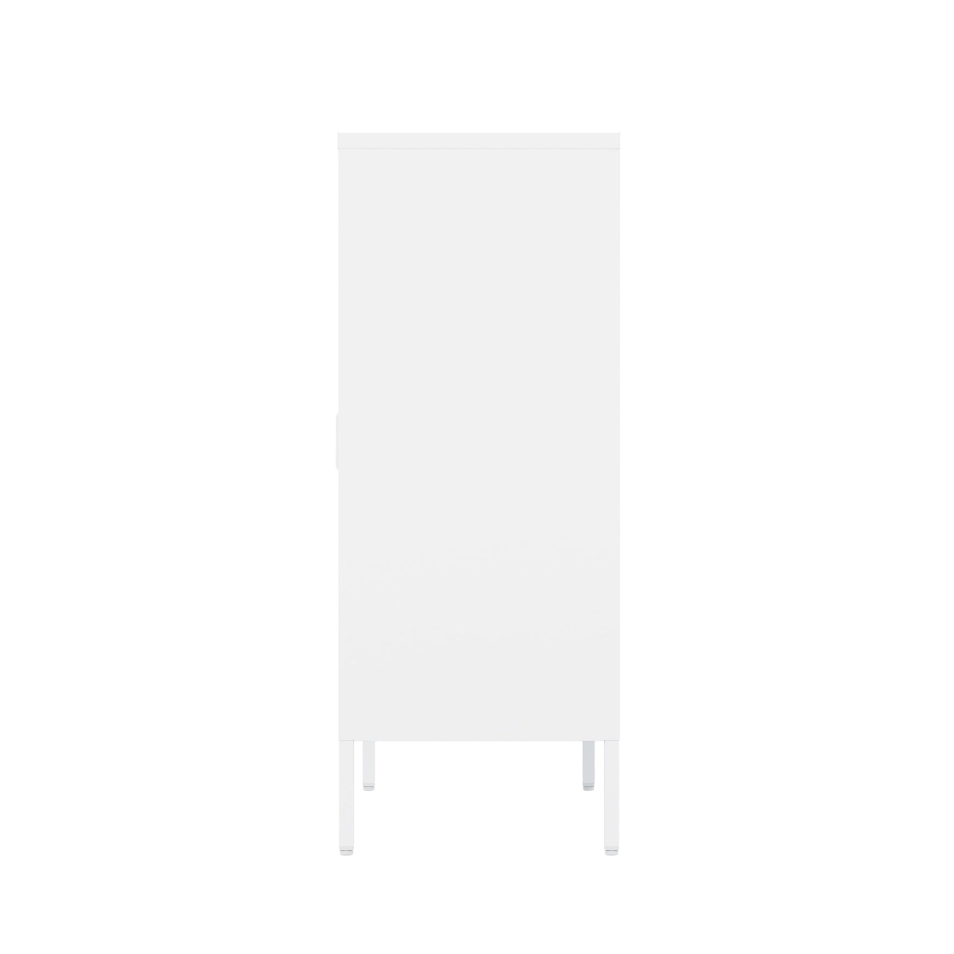 2-Piece Naomi Accent Cabinet and Storage Cabinet in White - Ornate Home