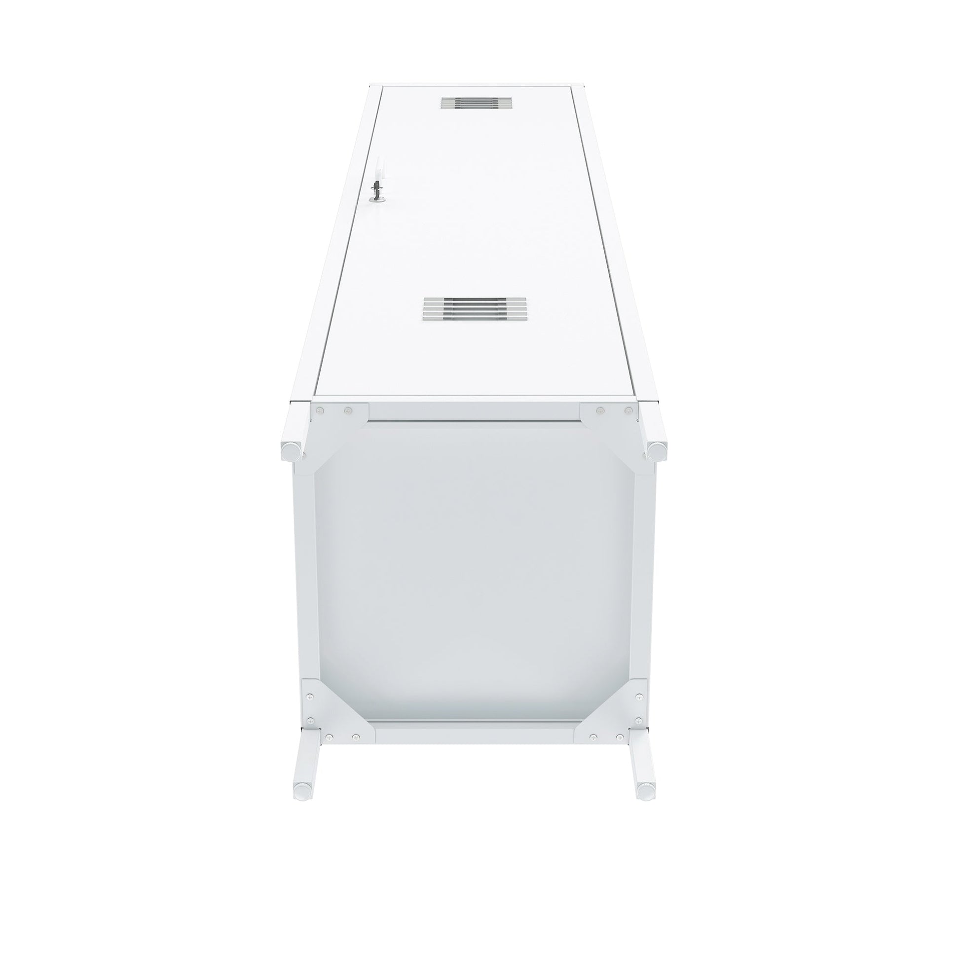 2-Piece Naomi Accent Cabinet and Storage Cabinet in White - Ornate Home