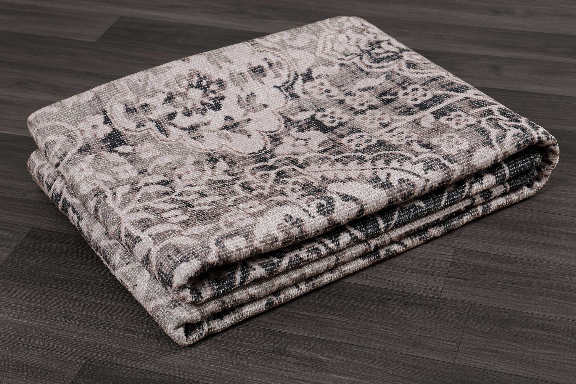 Rain Beige Distressed Vintage NonSlip Indoor Area Rugs - Ornate Home