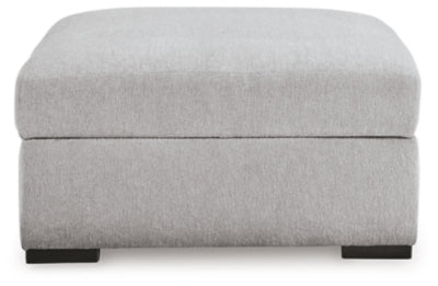 Gabyleigh Nickel Ottoman With Storage - Ornate Home