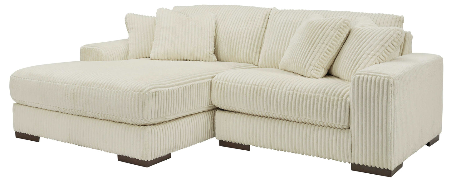 Lindyn Ivory 2pc LAF Chaise Sectional