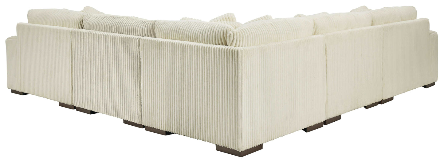 Lindyn Ivory 5pc Symmetrical Sectional