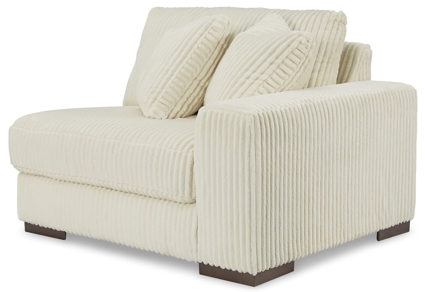 Lindyn Ivory 3pc LAF Chaise Sectional