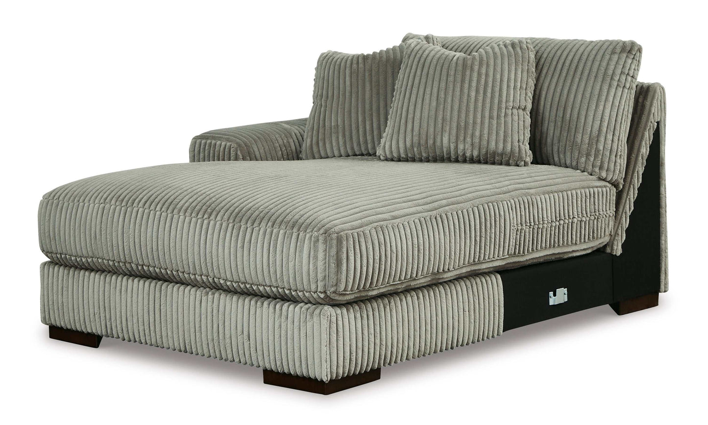 Lindyn Fog 4pc U Shape Double Chaise Sectional