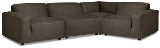 Allena Gunmetal 4-Piece Sectional