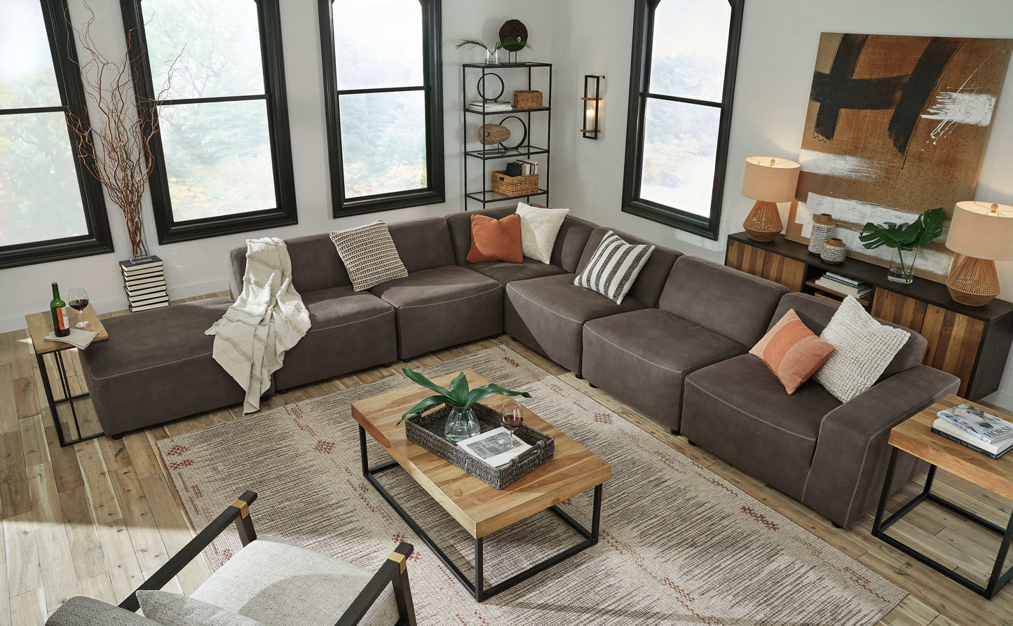 Allena Gunmetal Modular Sectional Units - Create your own Style