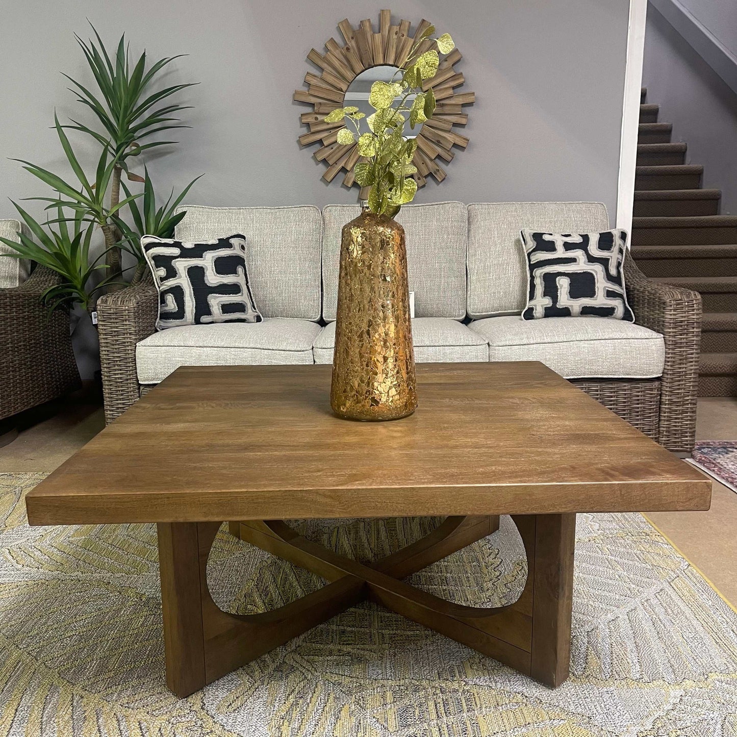 Abbianna Medium Brown Coffee Table