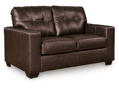 Santorine Dark Brown Loveseat - Ornate Home