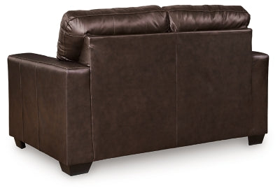 Santorine Dark Brown Loveseat - Ornate Home