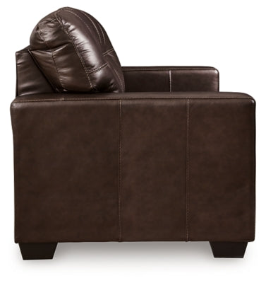 Santorine Dark Brown Loveseat - Ornate Home