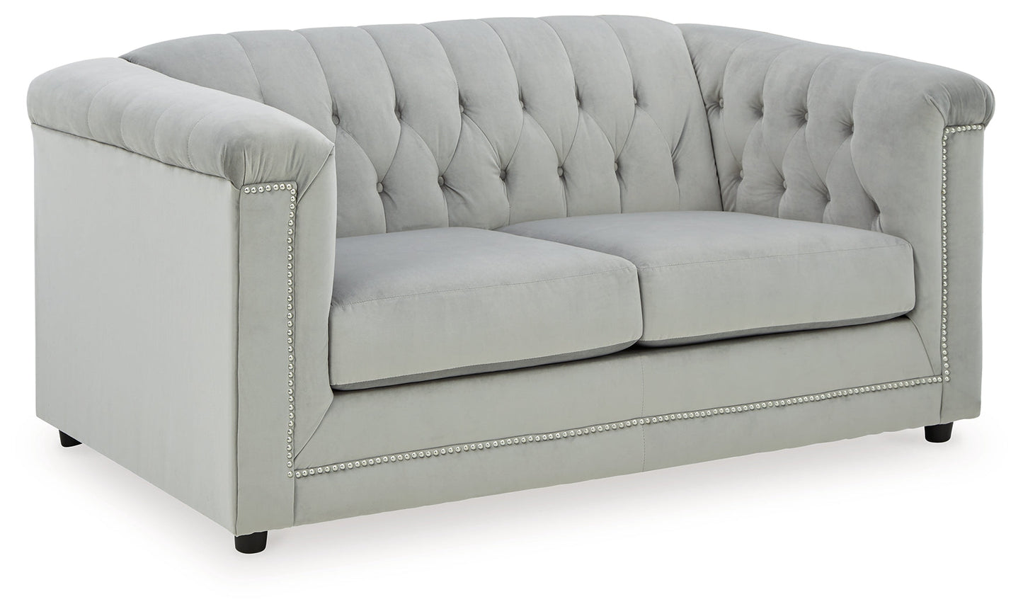 Josanna Gray Sofa, Loveseat, and Chair