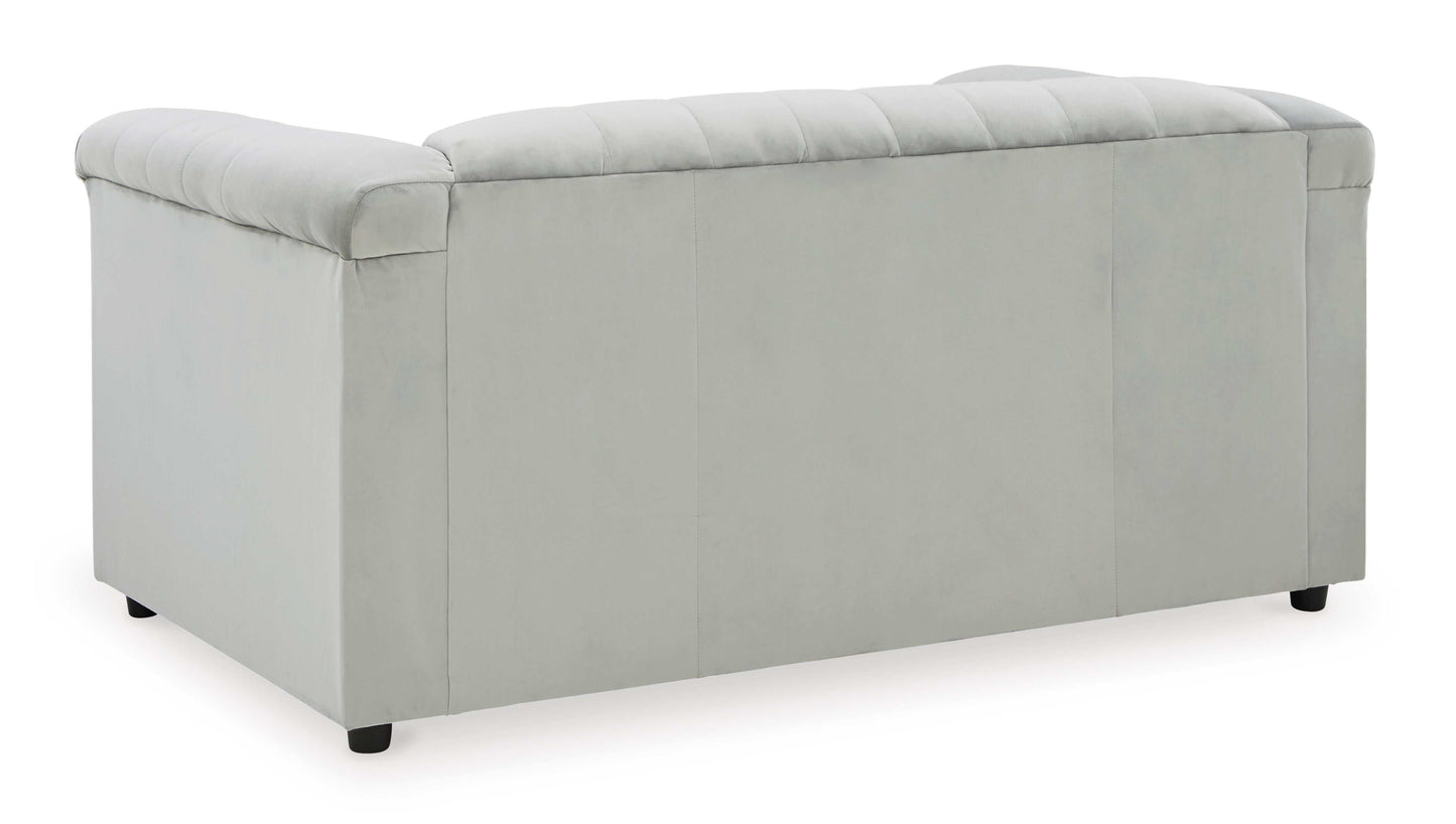 Josanna Velvet Stationary Loveseat