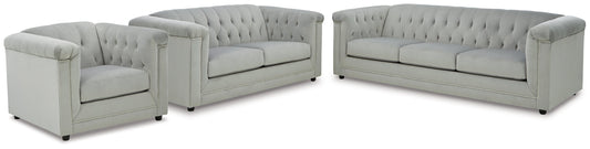 Josanna Gray Sofa, Loveseat, and Chair