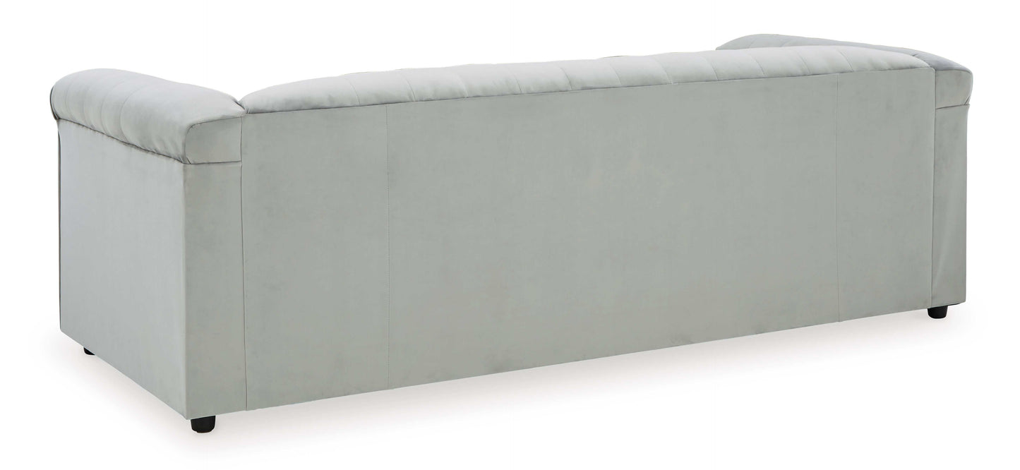 Josanna Gray Velvet Stationary Sofa