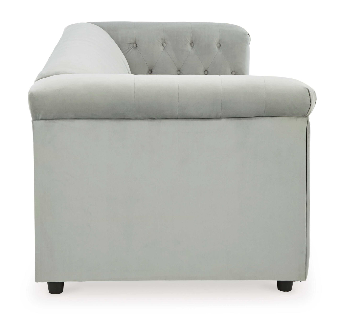 Josanna Gray Velvet Stationary Sofa