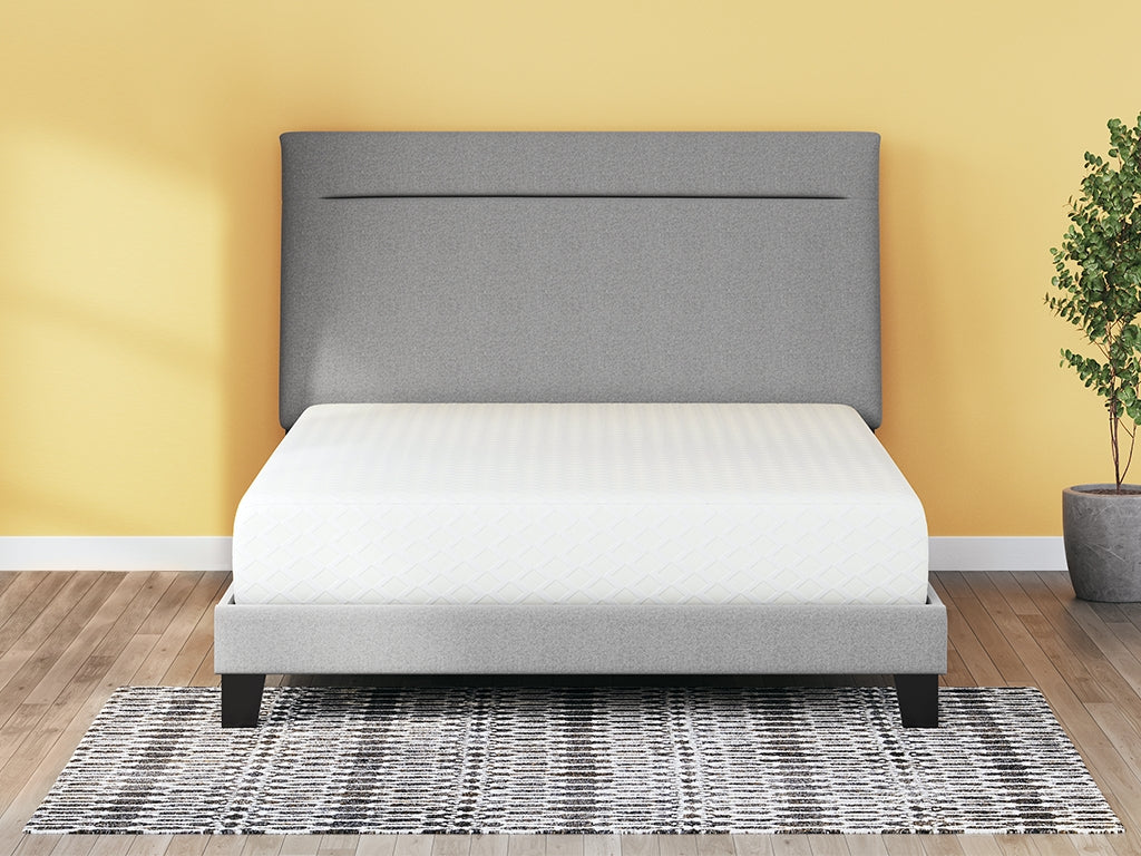 10 Inch Chime Memory Foam White King Mattress and Foundation