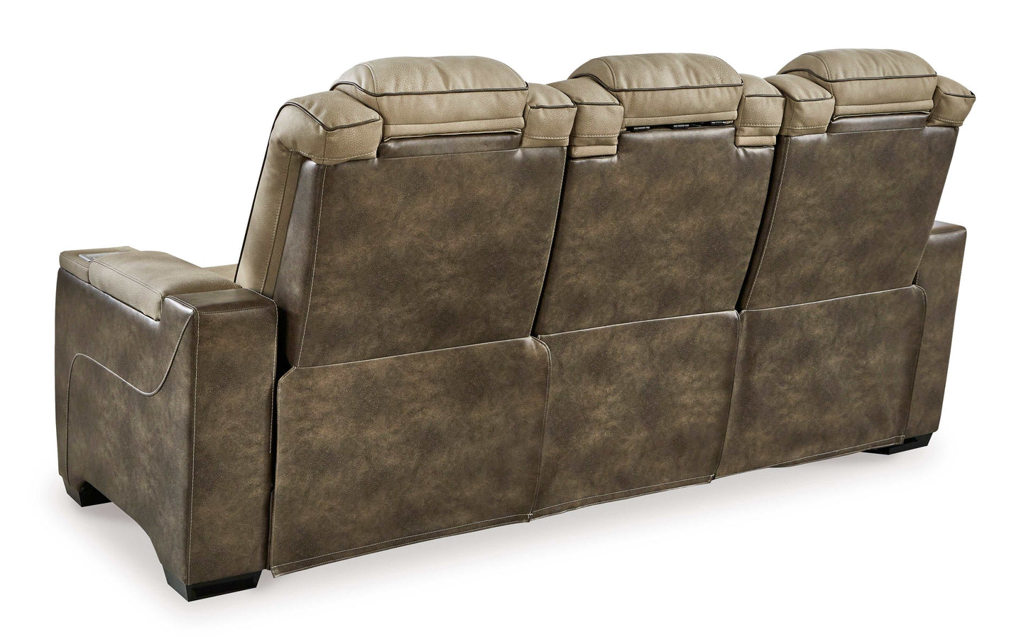 Next-Gen DuraPella Sand Power Reclining Sofa w/ Drop-Down Table