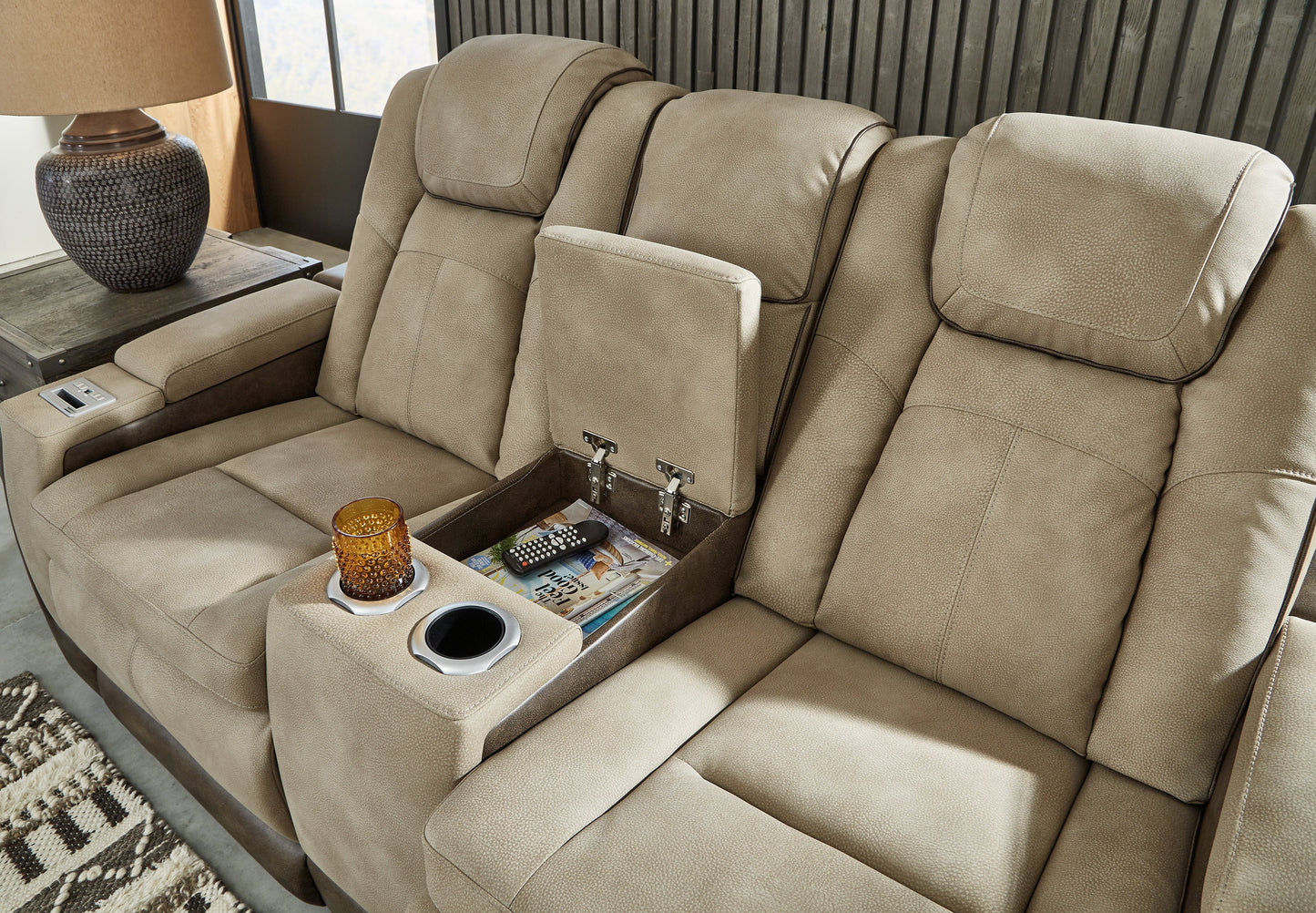 Next-Gen DuraPella Sand Power Reclining Sofa, Loveseat and Recliner