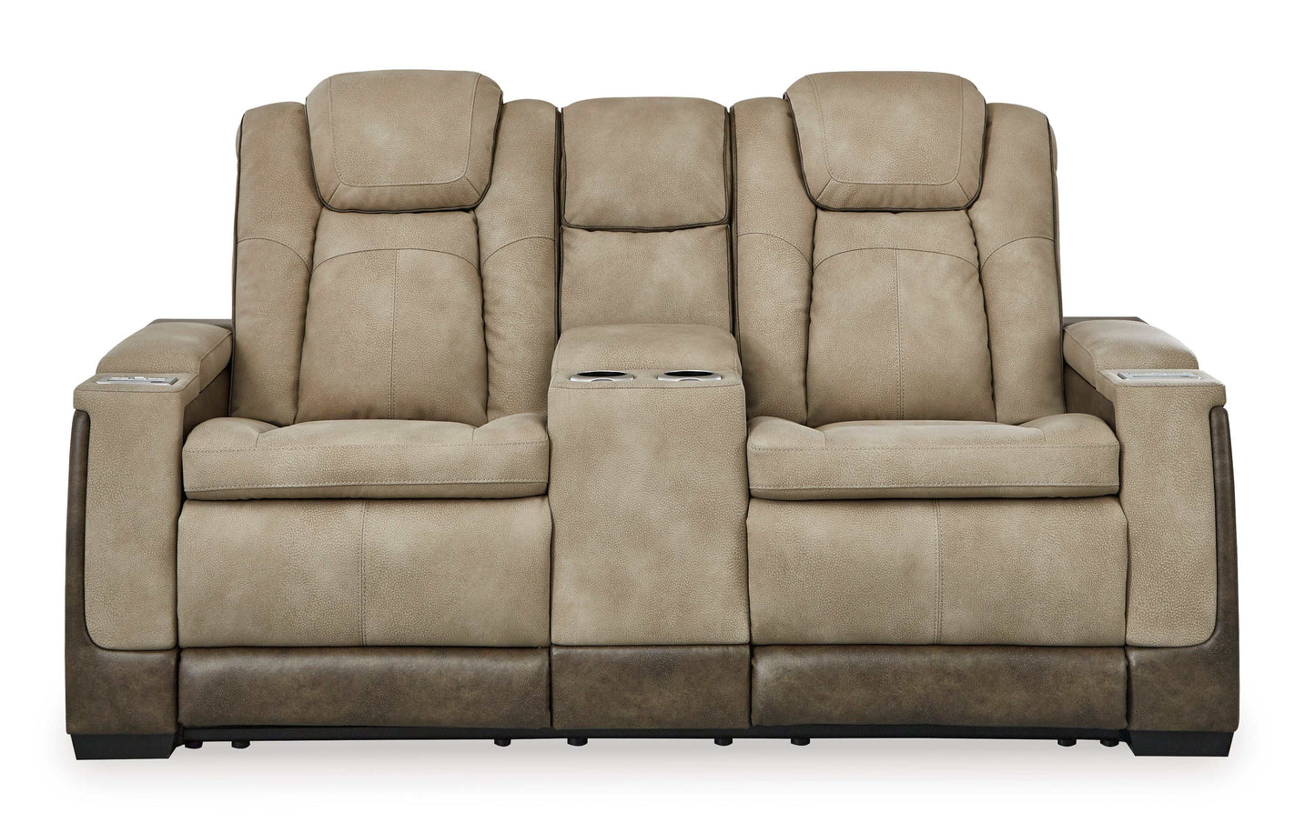 Next-Gen DuraPella Sand Power Reclining Loveseat w/ Console