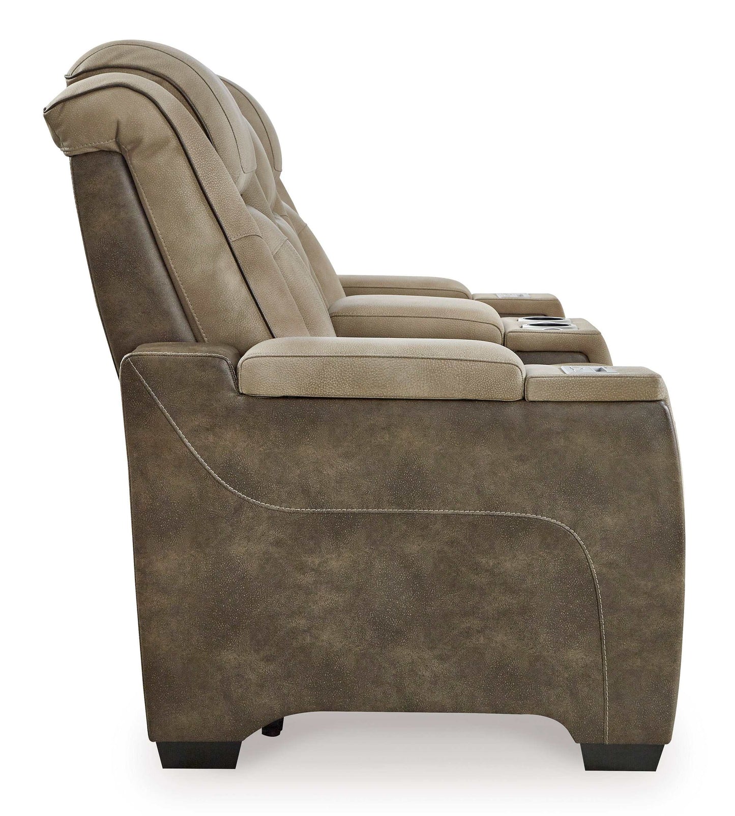 Next-Gen DuraPella Sand Power Reclining Loveseat w/ Console