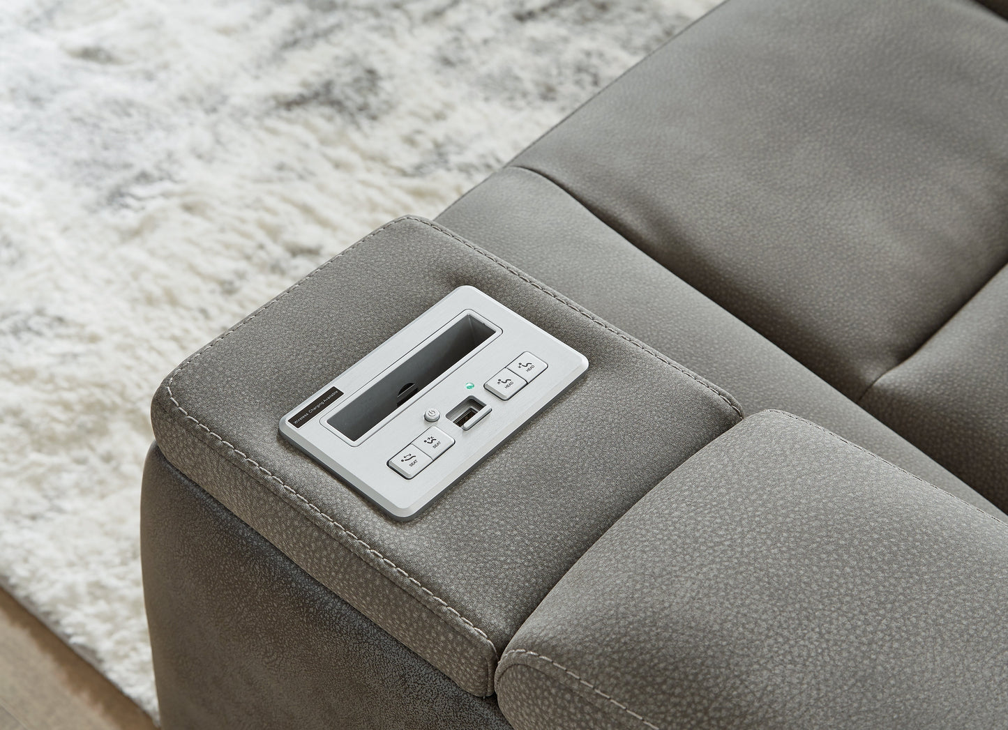 Next-Gen DuraPella Gray Power Reclining Sofa, Loveseat and Recliner