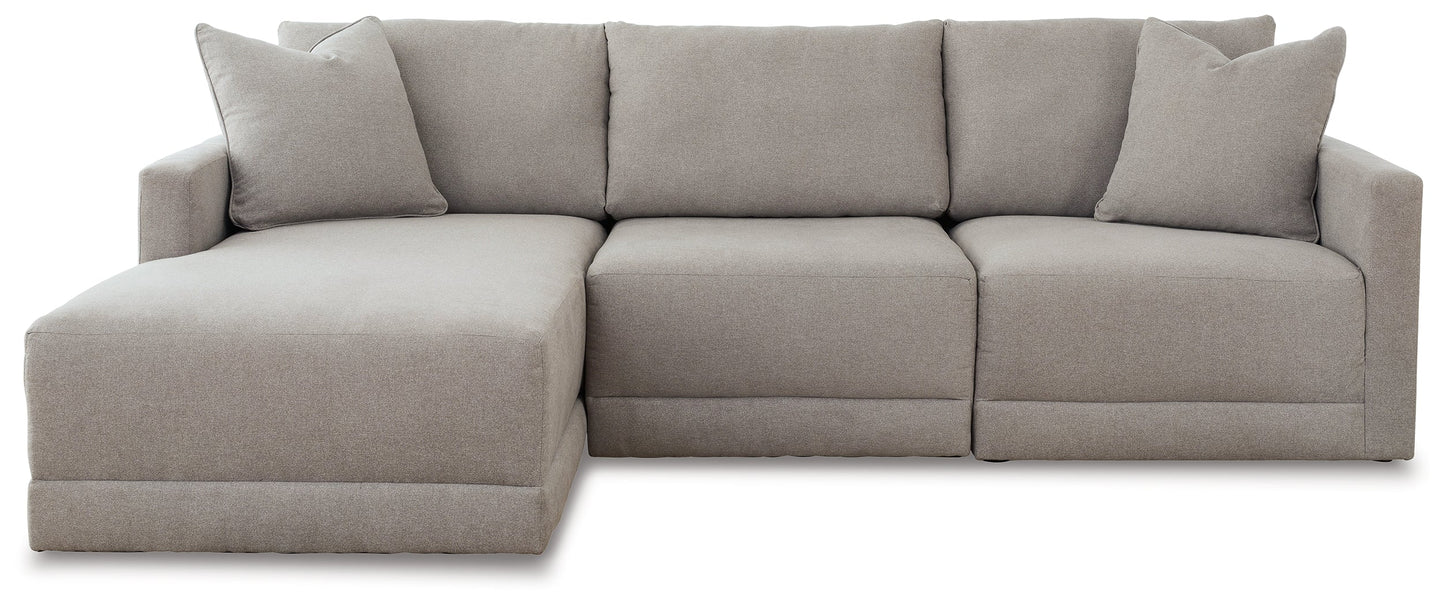 Katany Shadow 3pc Sectional with Chaise