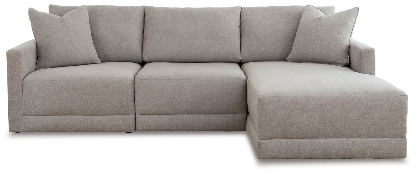 Katany Shadow 3-Piece Sectional with Chaise