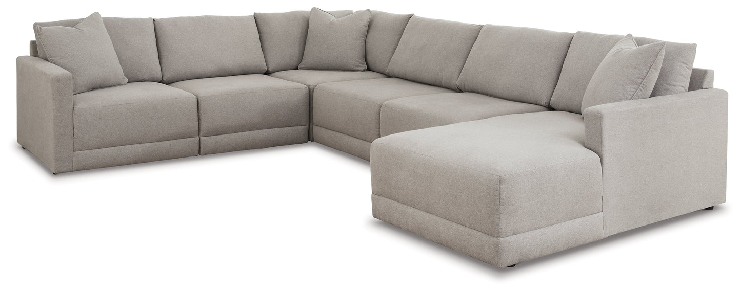 Katany Shadow 6pc Sectional with Chaise