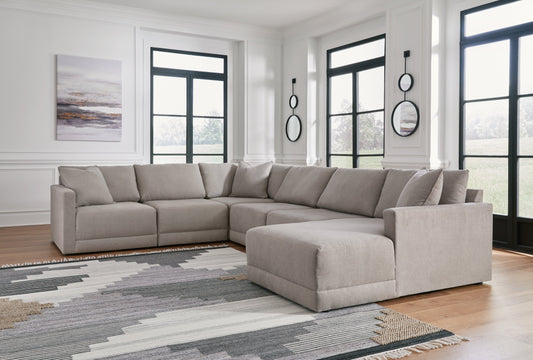 Katany Shadow 6pc Sectional with Chaise