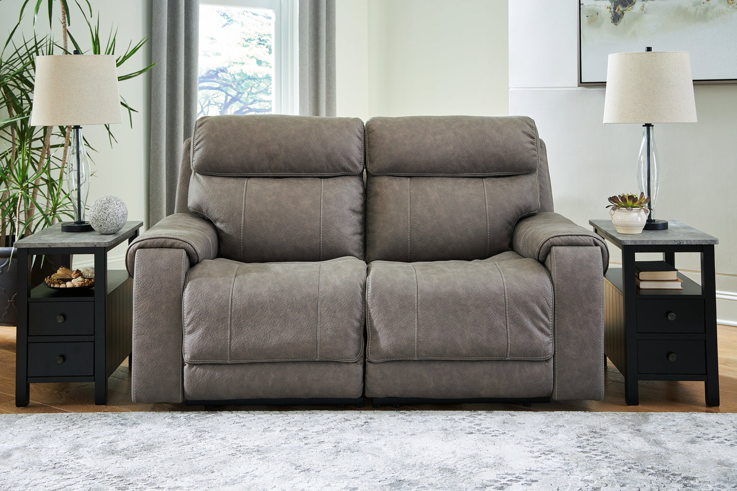 Starbot Fossil 2-Piece Power Reclining Sectional Loveseat