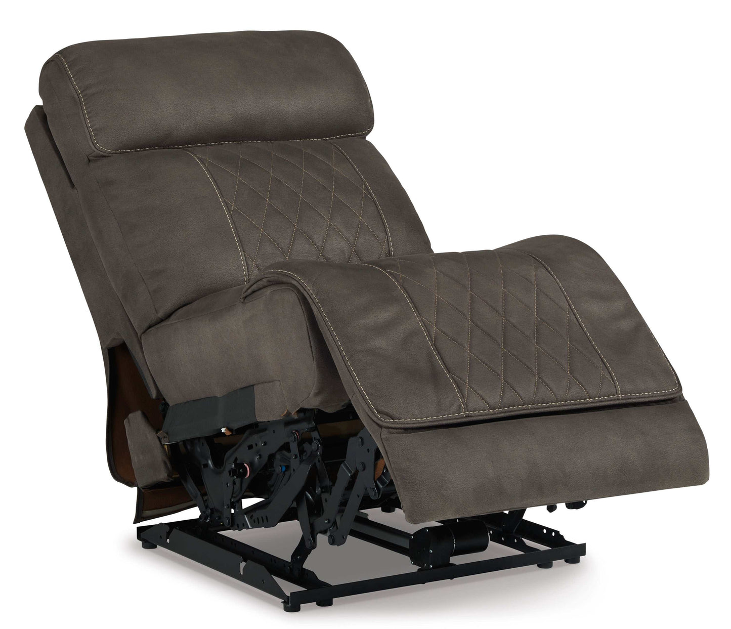 Hoopster Gunmetal 6pc Power Reclining Sectional w/ Touchscreen Console