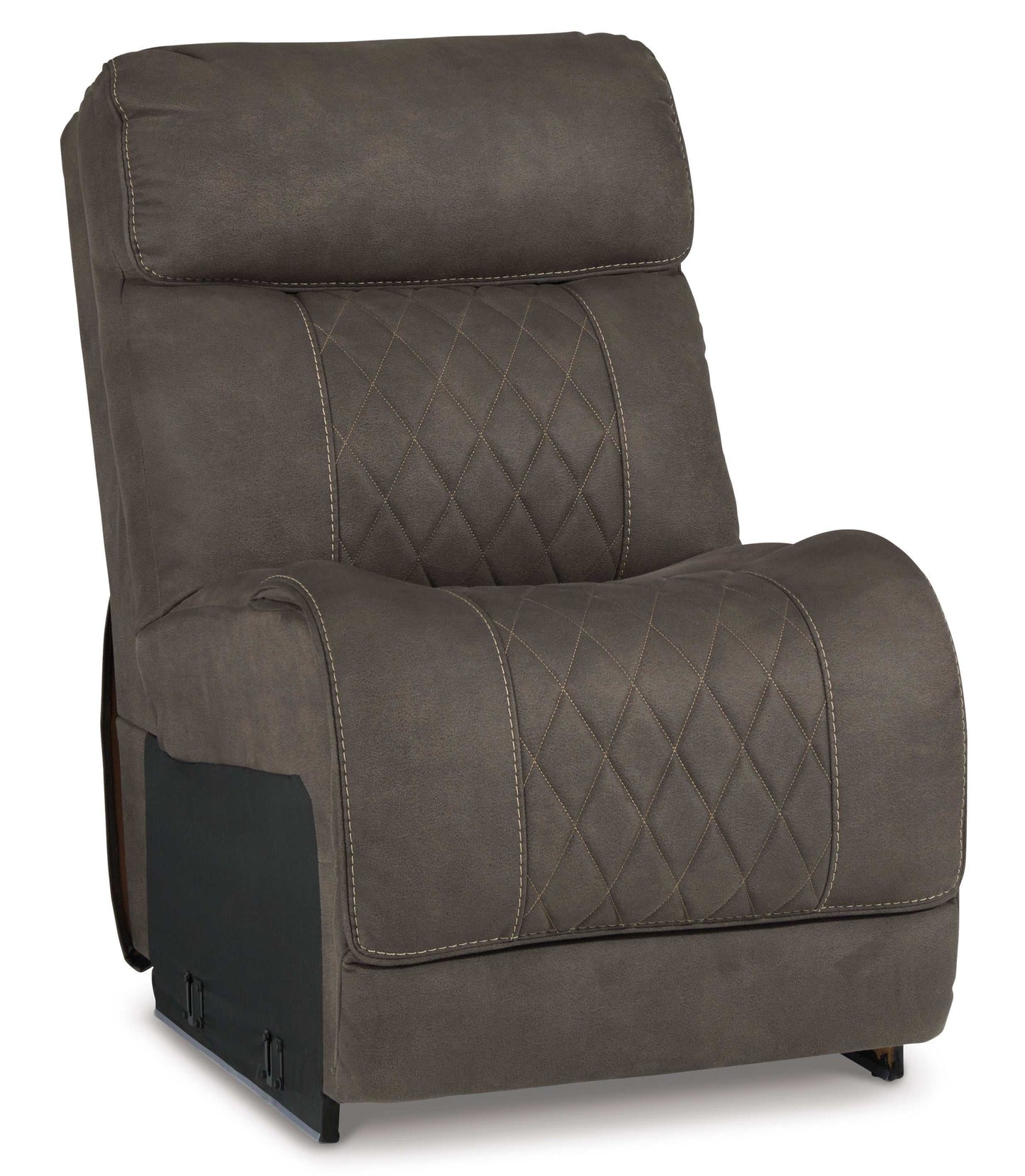 Hoopster Gunmetal 6pc Power Reclining Sectional w/ Touchscreen Console
