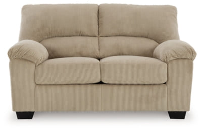 SimpleJoy Sand Loveseat - Ornate Home