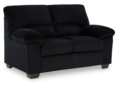 SimpleJoy Onyx Loveseat - Ornate Home