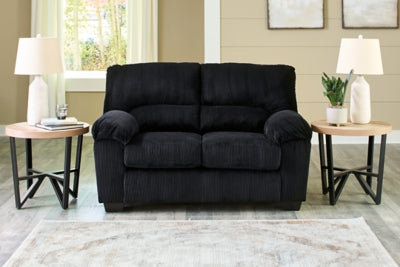 SimpleJoy Onyx Loveseat - Ornate Home