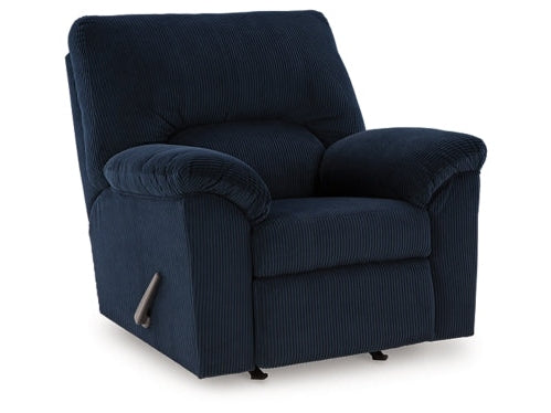 SimpleJoy Navy Rocker Recliner - Ornate Home